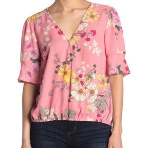 Sanctuary Women's Blouse flower Pink Size Medium